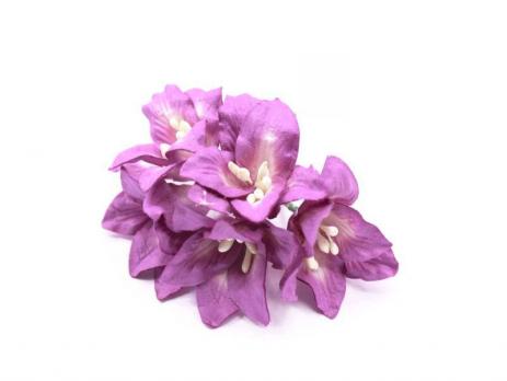 Цветы Лилии нежно-фиолетовые, размер цветка 3,75 см, 5 шт / упаковка FD3031900