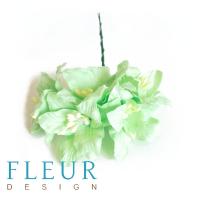Цветы Лилии нежно-зеленые, размер цветка 3,75 см, 5 шт / упаковка FD3031161