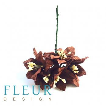 Цветы Лилии кофейные, размер цветка 3,75 см, 5 шт / упаковка FD3031040