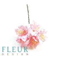 Цветы Лилии нежно-розовые, размер цветка 3,75 см, 5 шт / упаковка FD3031002