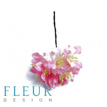 Цветы Лилии шебби-розовые, размер цветка 3,75 см, 5 шт / упаковка FD3031518