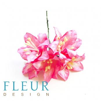 Цветы Лилии розовые, размер цветка 3,75 см, 5 шт / упаковка FD3031517