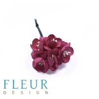 Цветочки вишни Бордовые, размер цветка 2,5 см, 5 шт/упаковка FD3083104  