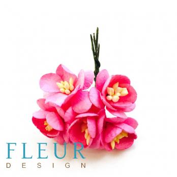Цветочки вишни Ярко-Розовые, размер цветка 2,5 см, 5 шт/упаковка FD3083120 