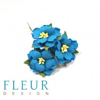 Цветы Пионы бирюзовые, размер цветка 3,5 см, 3 шт/упаковка FD3143266   
