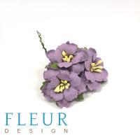 Цветы Пионы фиолетовые, размер цветка 3,5 см, 3 шт/упаковка FD3143185 