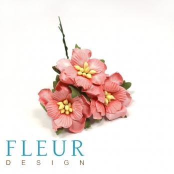 Цветы Пионы нежно-коралловые, размер цветка 3,5 см, 3 шт/упаковка FD3143099