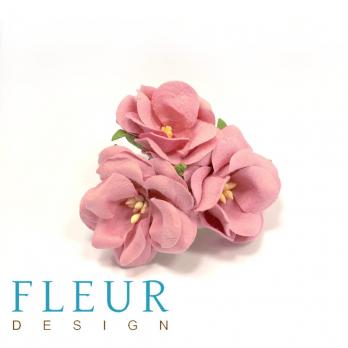 Цветы Дикие Розы шебби-розовые, размер цветка 4,5 см, 3 шт/упаковка FD3123123
