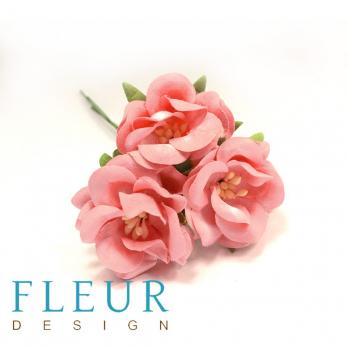 Цветы Дикие Розы нежно-коралловый, размер цветка 4,5 см, 3 шт/упаковка FD3123099