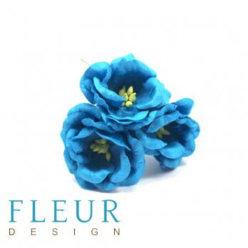 Цветы Магнолии бирюзовые, размер цветка 4 см, 3 шт/упаковка FD3133266
