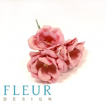 Цветы Магнолии шебби-розовые, размер цветка 4 см, 3 шт/упаковка FD3133123