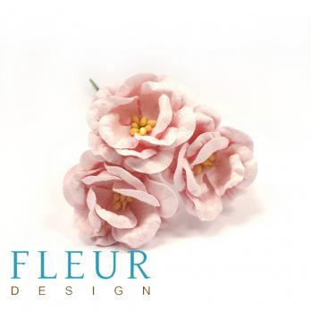 Цветы Магнолии светло-розовые, размер цветка 4 см, 3 шт/упаковка FD3133002