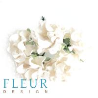 Цветы Гардении Белые, размер цветка 4 см, на стебле, 5 шт/ упаковка FD3093106