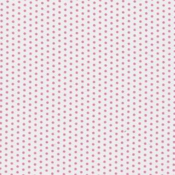 БС-05 Ткань кр.горох белый/яр.розовый 50х55 см 100%хлопок PEPPY БАБУШКИН СУНДУЧОК 