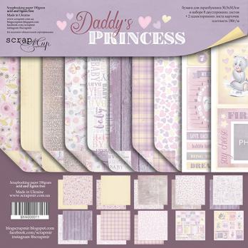 SM4000011 Н-р двуст. бумаги 30х30см от Scrapmir Daddy's Princess 10шт