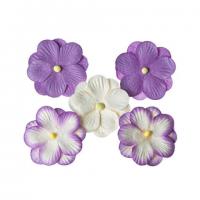Анютины глазки, набор двойных цветочков 5 штук, фиолетовый SCB300404