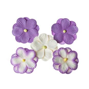Анютины глазки, набор двойных цветочков 5 штук, фиолетовый SCB300404