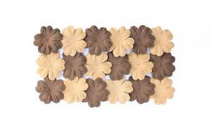 Н-р цветов из шелковичной бумаги, 20шт 28мм Коричневый песочный SCB300810