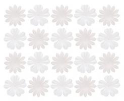 Н-р цветов из шелковичной бумаги, 20шт 28мм Белый SCB300811