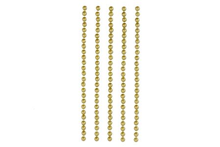 SCB25020559 Полужемчужинки клеевые 4мм золотые, 125шт