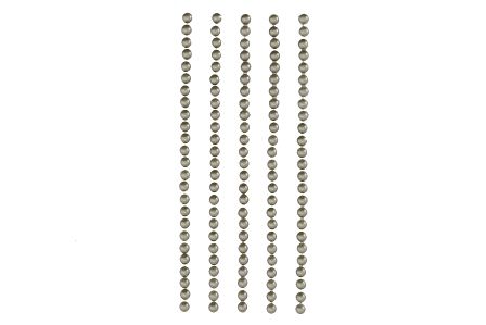 SCB25020558 Полужемчужинки клеевые 4мм серебрянные, 125шт