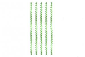 SCB25020521   Полужемчужинки клеевые 4мм зеленые, 125шт