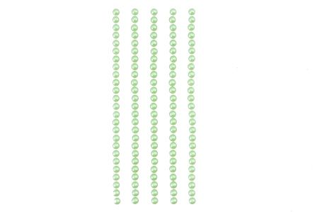 SCB25020532   Полужемчужинки клеевые 4мм светло-зеленые, 125шт