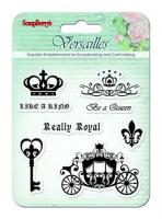 Набор штампов 10,5*10,5см Версаль. Король и Королева (англ) SCB4901003b