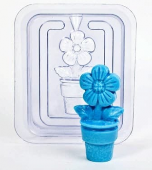 Пластиковая форма 3D "Цветок" (2 половинки)