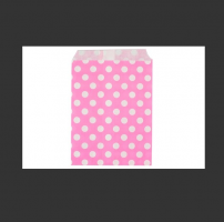 Бумажные пакеты для выпечки Горох розовые, 10 шт  DA040217