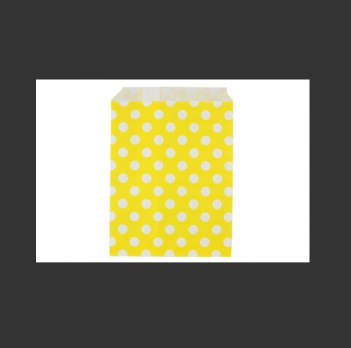 Бумажные пакеты для выпечки Горох желтые, 10 шт  DA040215