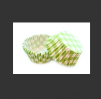 DA080208 Набор бумажных форм для кексов Клетка зеленая, диаметр дна 5 см, 50 шт
