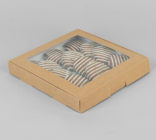 Коробка самосборная бесклеевая, крафт, 16 х 16 х 3 см