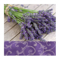 Салфетка бумажная для декупажа 33*33 см (3 слоя) Lavender in the Country   SDLX090000