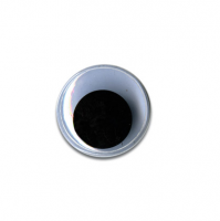 "HobbyBe" MER-12 Глаза круглые с бегающими зрачками d 12 мм черно-белые 1 шт