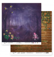 Бумага для скрапбукинга "Mr.Painter" PSR 201101 - 3 "Лесная магия" 190 г/кв.м 30.5 x 30.5 см