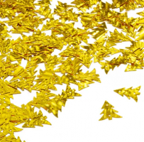 Пайетки плоские россыпью Ideal TBY-FLK780 11х16мм цв.А007 желтый (золотой)  уп.5г