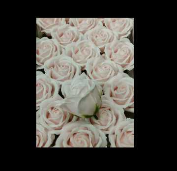 Декоративный цветок-мыло РОЗА БЛЕДНО-БЛЕДНО-РОЗОВЫЙ 6,5*7 см  1 шт CS9364